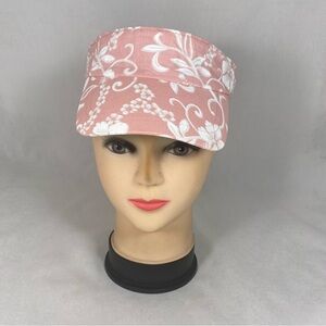 KINDERCAPS Floral VISOR Pink - White Sweatband